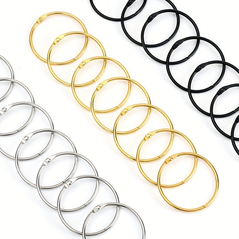 10pcs Metal Shower Curtain Rings Curtain Hanging Hooks