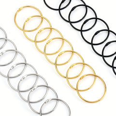 10pcs Metal Shower Curtain Rings Curtain Hanging Hooks