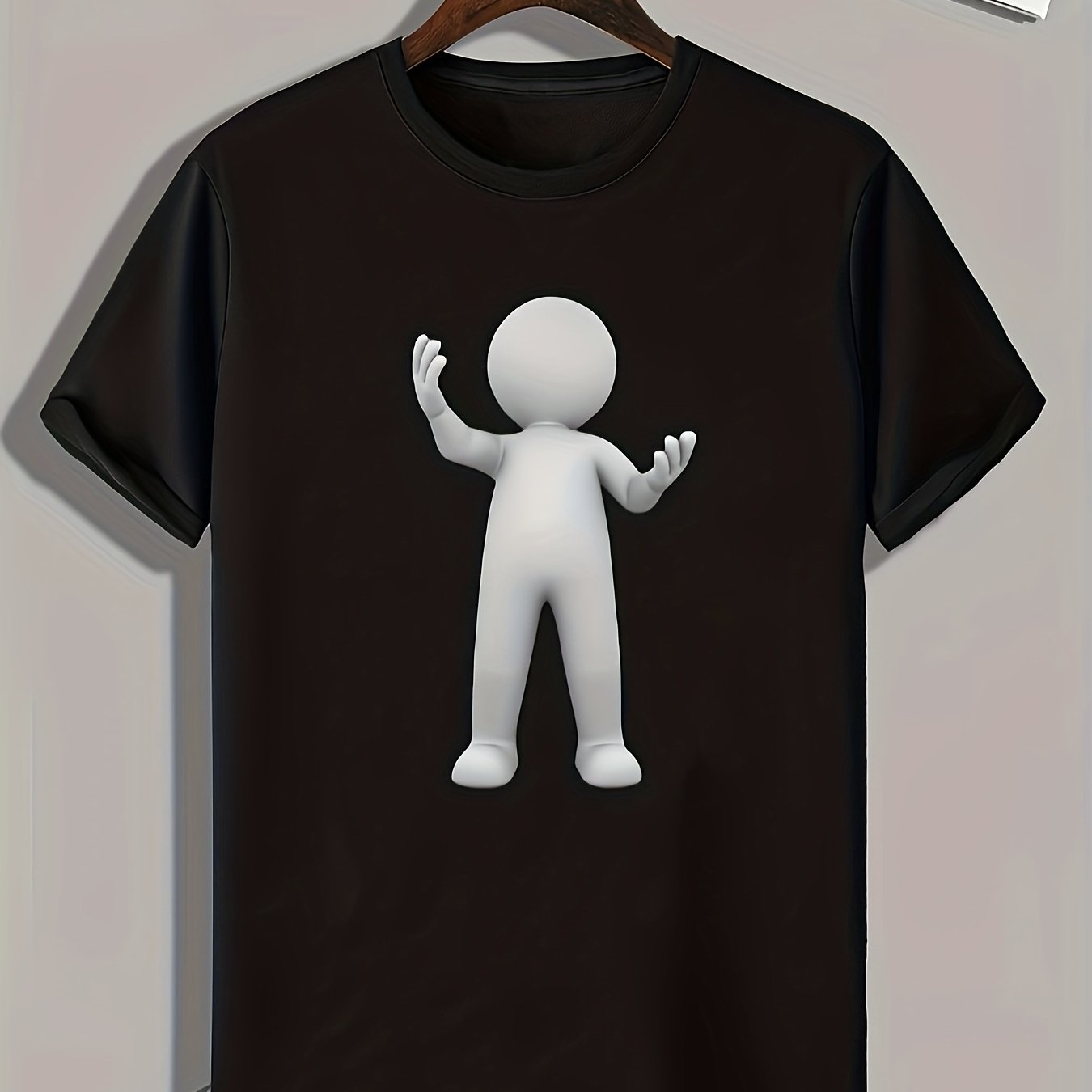 Abstract Pattern Print Mens Graphic T shirt for Summer