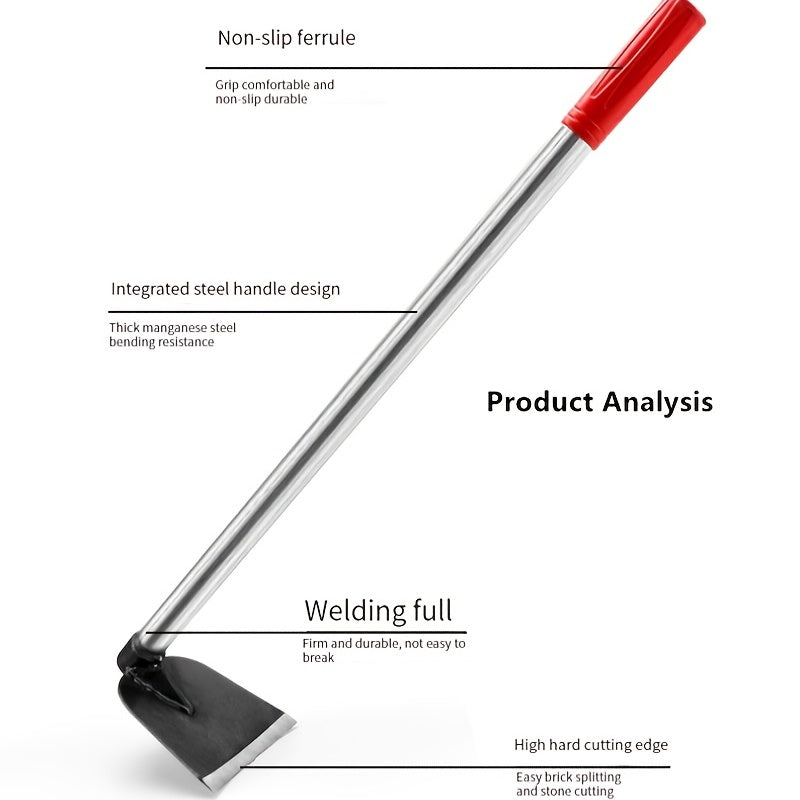Manganese Steel Garden Hoe for Weeding & Planting