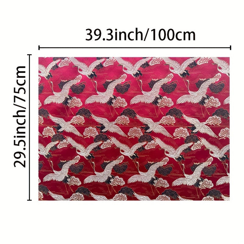 1pc Antique Silk Brocade DIY Fabric Clothing Skirt Home Curtain Decoration