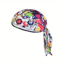 Quick Drying Sport Turban Hip Hop Lace Up Bandana Unisex Skull Cap