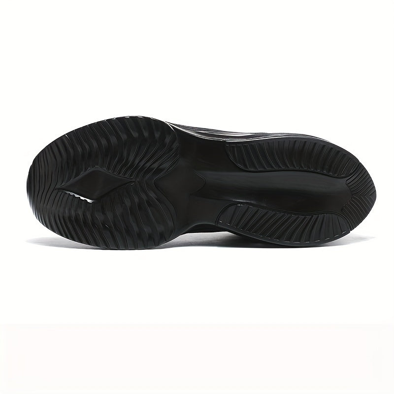 Men's Air Cushioned Lace Up Casual Shoes Lightweight Non Slip Sneaker