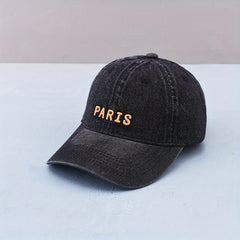 Embroidery Denim Baseball Cap Distressed Dad Hats