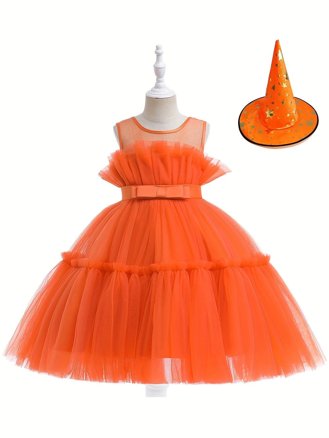 Princess Tutu Dress Halloween Costume With Hat Accessories