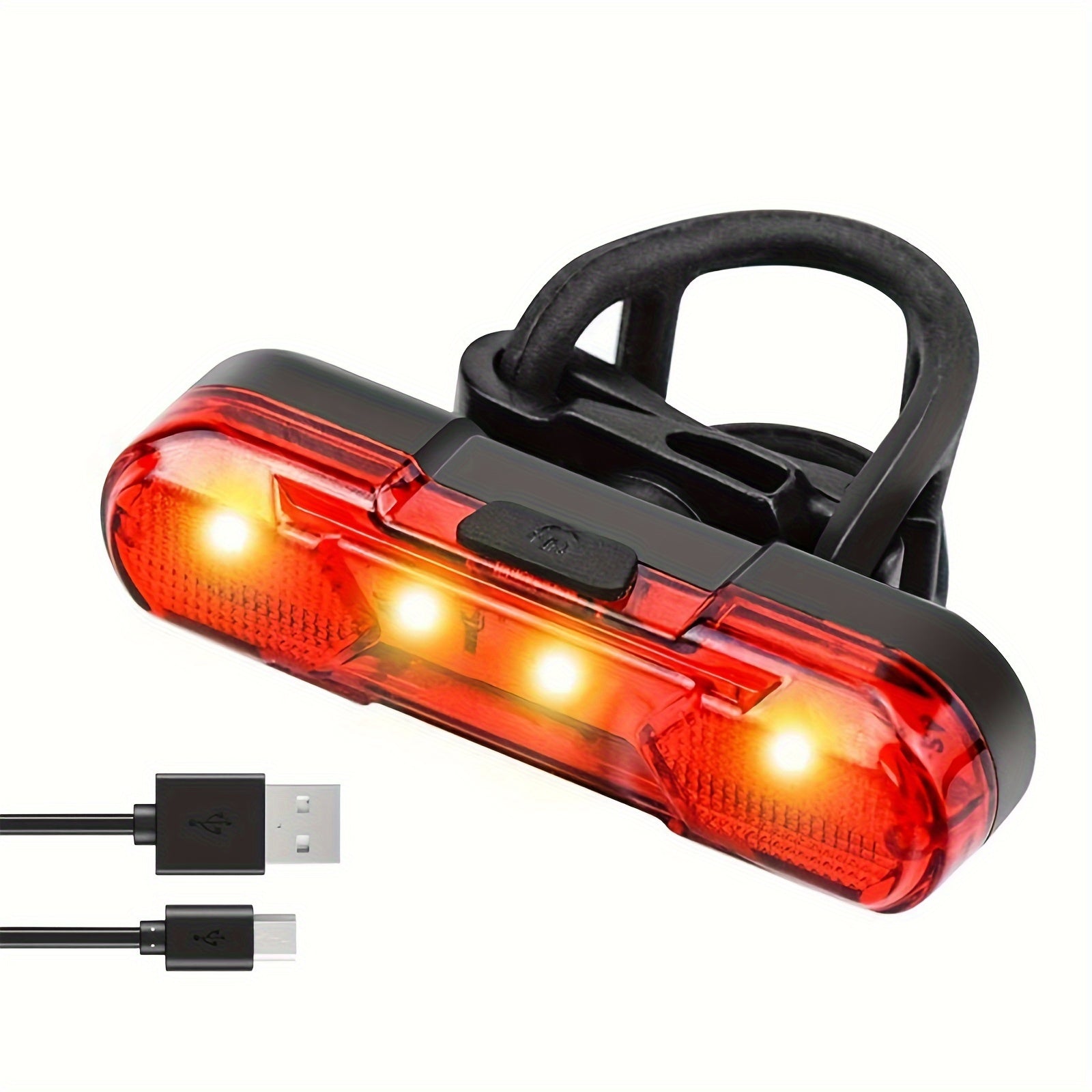 USB Rechargeable Bike Rear Light LED Tail Light for Cycling Safety