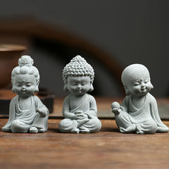 Charming Buddha Statue Zen Decor for Aquariums Gardens Sand Tables