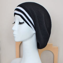 Slouchy Knitted Beret Breathable Beanie Windproof Warm Knit Hats Women