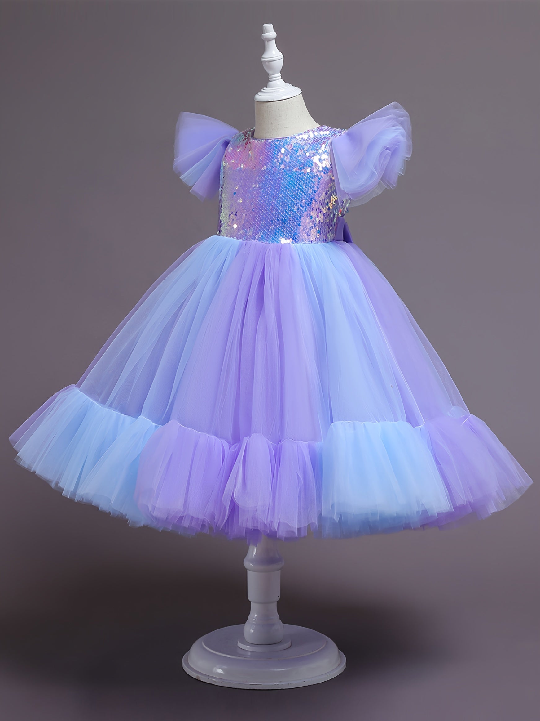 Sequin Fish Scales Princess Dress Fancy Dress Up Party Costume