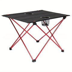 Portable Folding Camping Table with Oxford Cloth Top