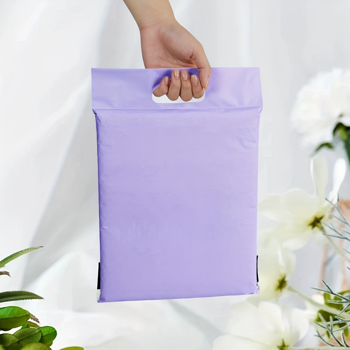 15pcs Solid Self-adhesive Packaging Bag 14 Silk Transport Bag