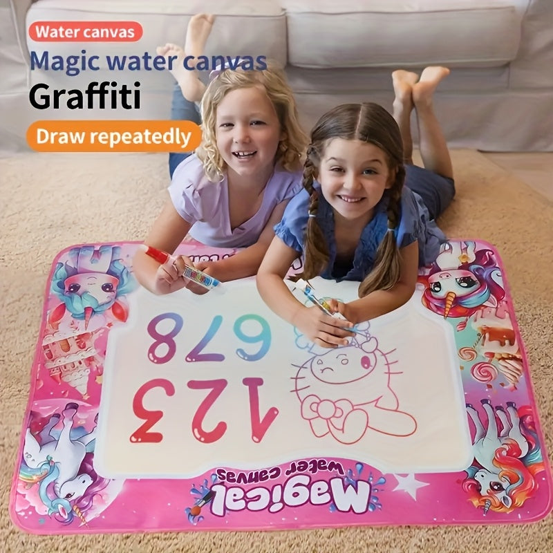Kids' Water Drawing Canvas with Cartoon Designs