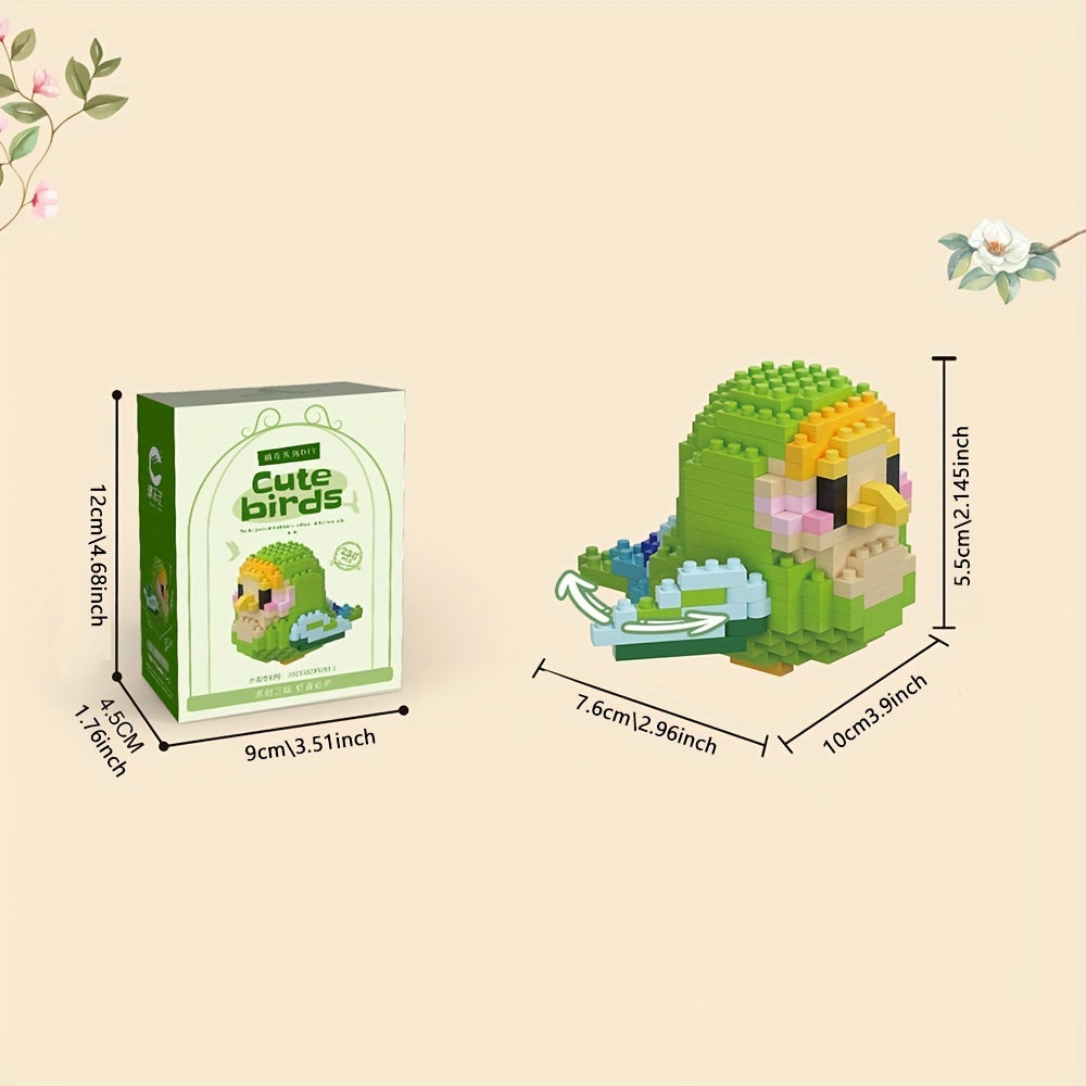 Micro Particle Parrot Bird Series Assembly Puzzle Toy Home Decoration