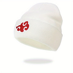 Cloud Embroidery Beanie Solid Knit Hat Hip Hop Cap