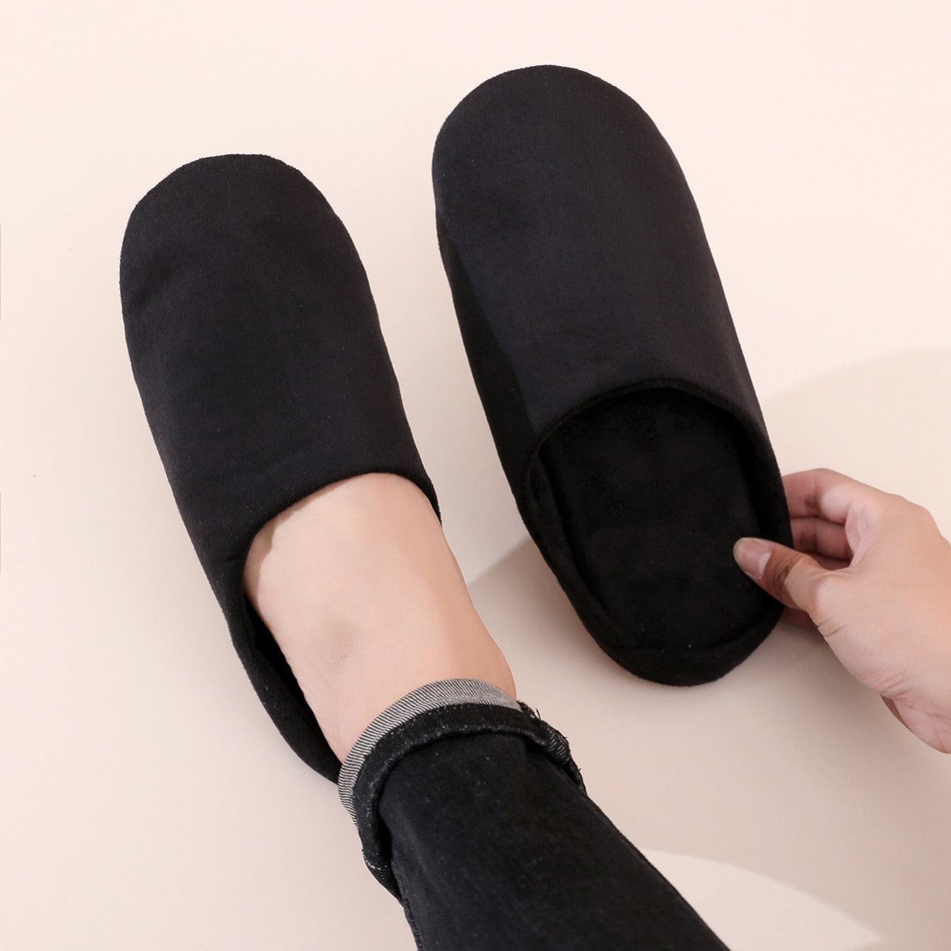 Men's Autumn Winter Indoor Slippers, Comfortable Home Shoes
