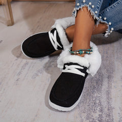 Women's Non slip Thickened Snow Shoes Winter Plus Velvet Outdoor Shoes