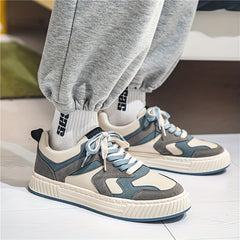 Men's Lace Up Skate Shoes Lightweight Comfy Sneakers Spring Summer