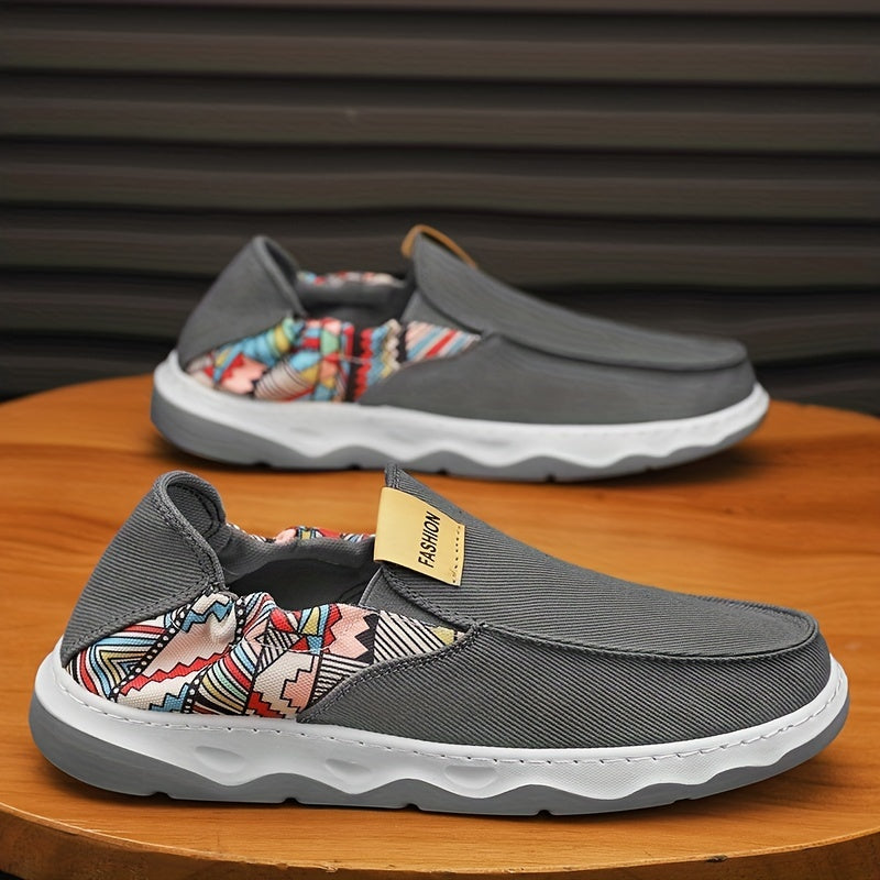 Men's Breathable Slip On Canvas Shoes for Walking
