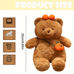 Halloween Teddy Bear Plush Toy with Pumpkin Bag