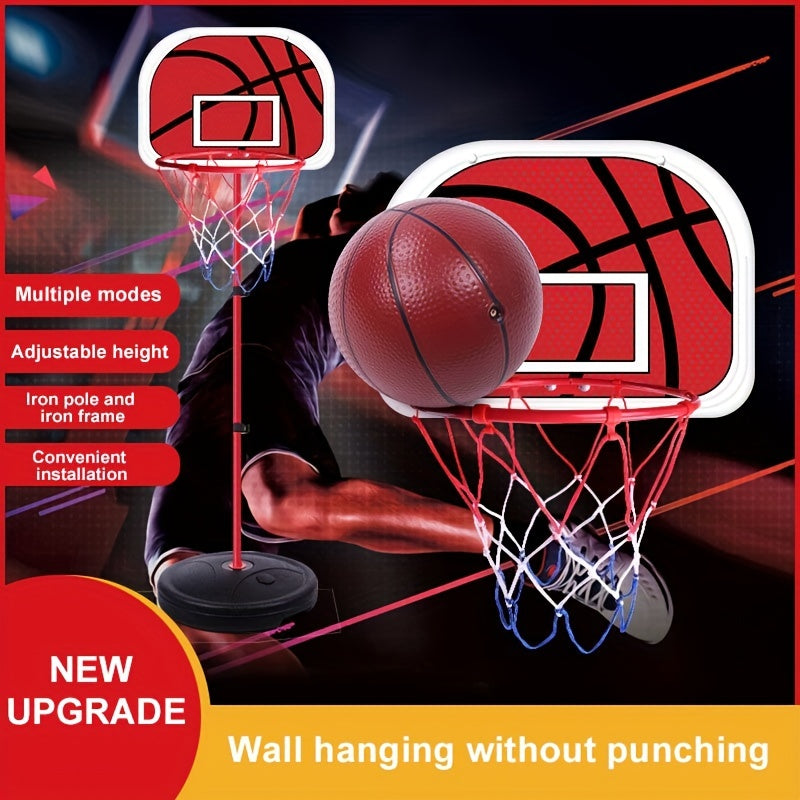 Kids Basketball Hoop Set Adjustable Height Indoor Outdoor Sports Toy