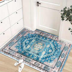 Vintage Persian Area Rug Distressed Boho Carpet