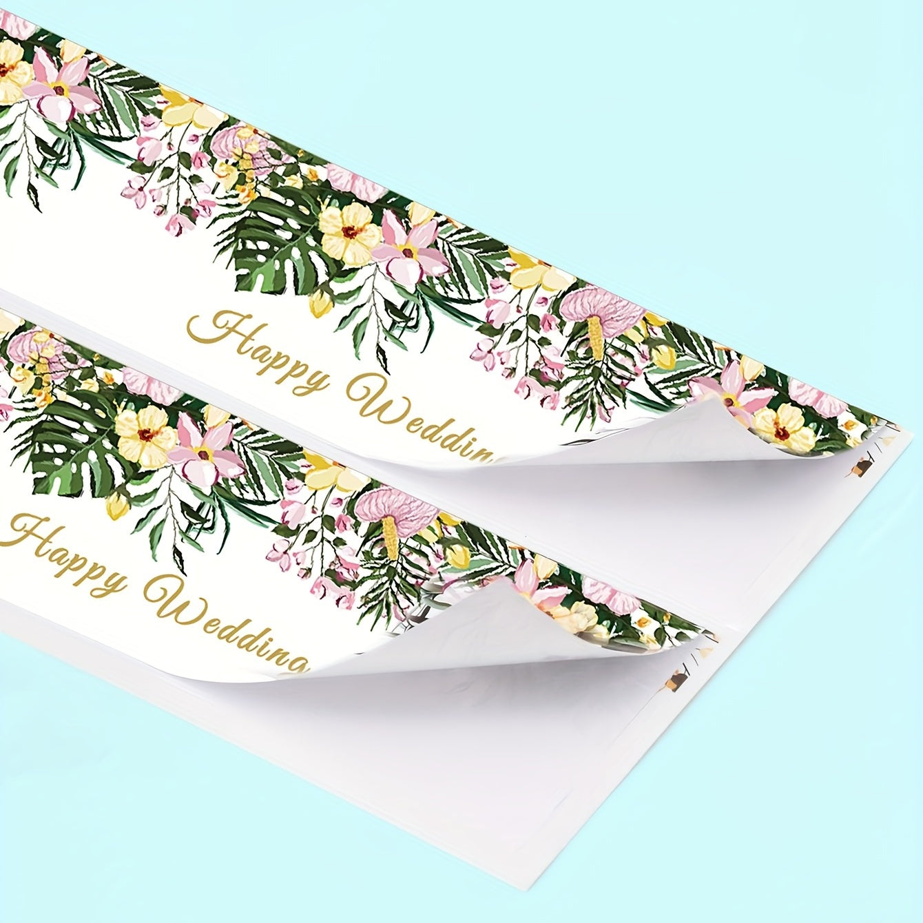 Elegant Wedding Water Bottle Sticker Set