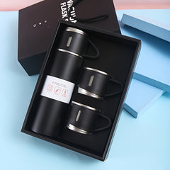 500ml Double Layer Stainless Steel Vacuum Flask Coffee Tumbler Travel Mug Grey
