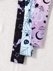 Halloween Leggings for Toddler Girls Fleece Warm Pants Costume