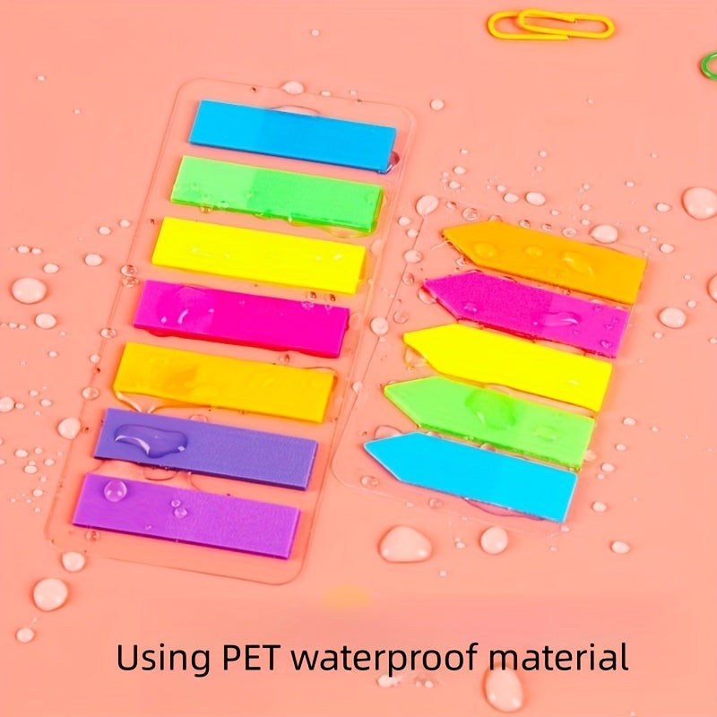 Transparent Sticky Notes Fluorescent Bar Index Stickers