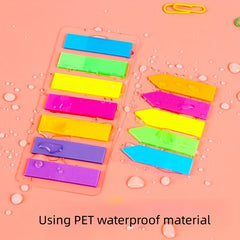 Transparent Sticky Notes Fluorescent Bar Index Stickers