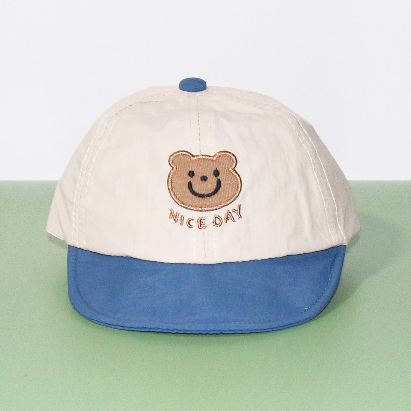 Kids Sunshade Baseball Cap with Letter Embroidery