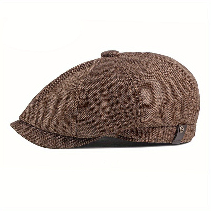 British Beret Octagonal Cap for Men Women
