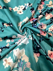 Women's Plus Floral Print V-Neck Top