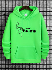 Boy Mama Print Hoodies For Men Graphic Sweatshirt With Kangaroo Pocket