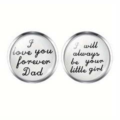Father Wedding Cufflinks I Love You Forever Dad Always Be Your Little Girl