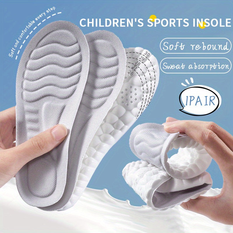 Kids Shock Absorption Insoles High Elastic Comfortable Running Sneaker Insoles