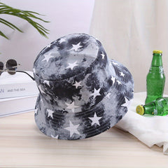Pentagram Vintage Print Bucket Hat Outdoor Essential Hat