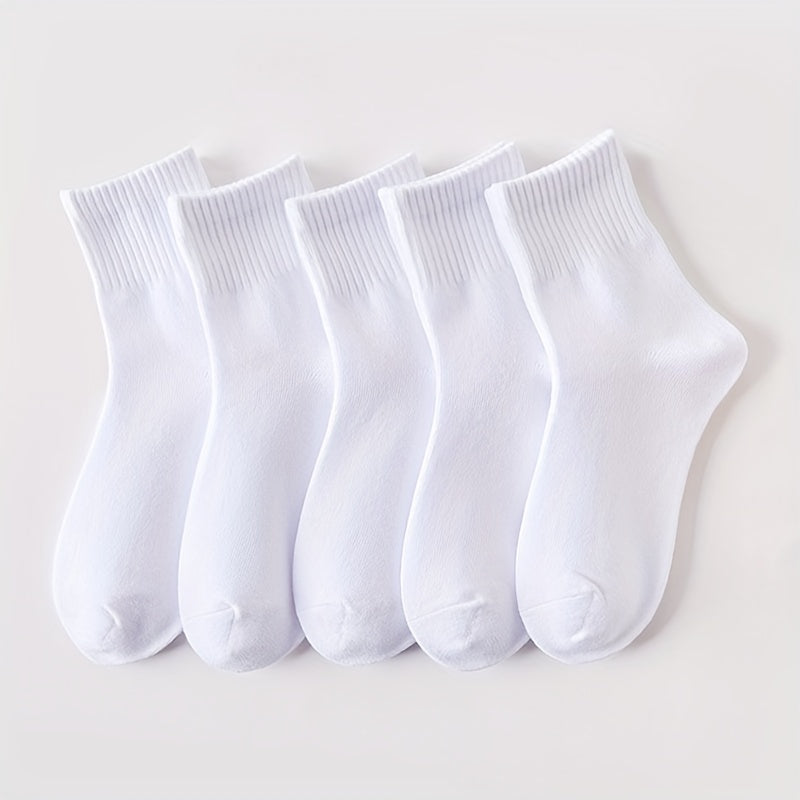 5 Pairs Kids Breathable Sports Socks for Spring Autumn