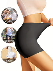 3pcs Letter Print Boyshort Panties Soft & Comfortable Stretch Panties