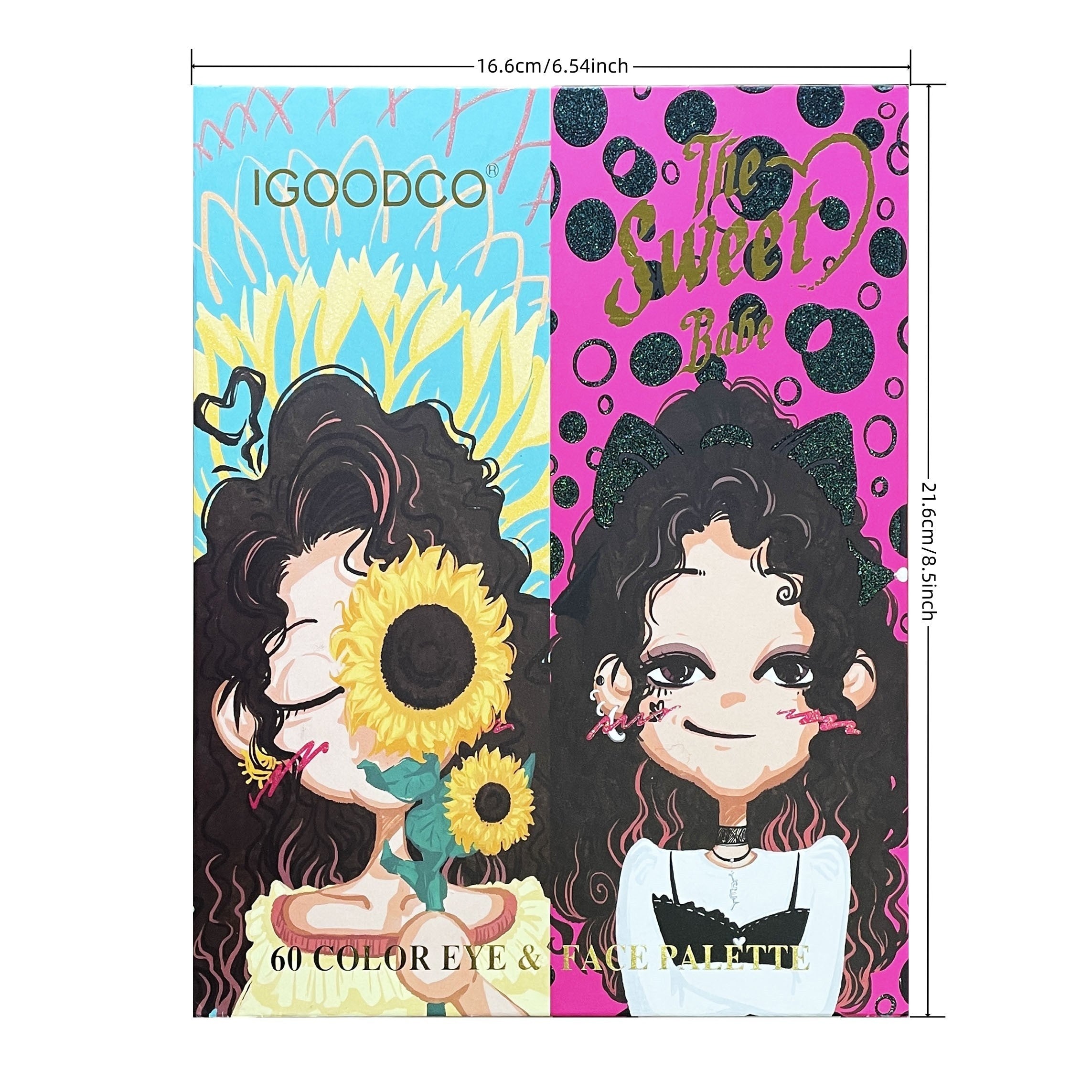 60 Colors Eyeshadow Palette Concealer Lip Tint Blush Makeup Palette