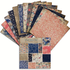 24pcs Retro Pattern Background Paper DIY Photo Album Scrapbook