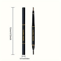 Waterproof Double-ended Eyebrow Pencil with Brush
