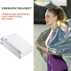 Portable Thermal Emergency Blanket for Outdoor Protection