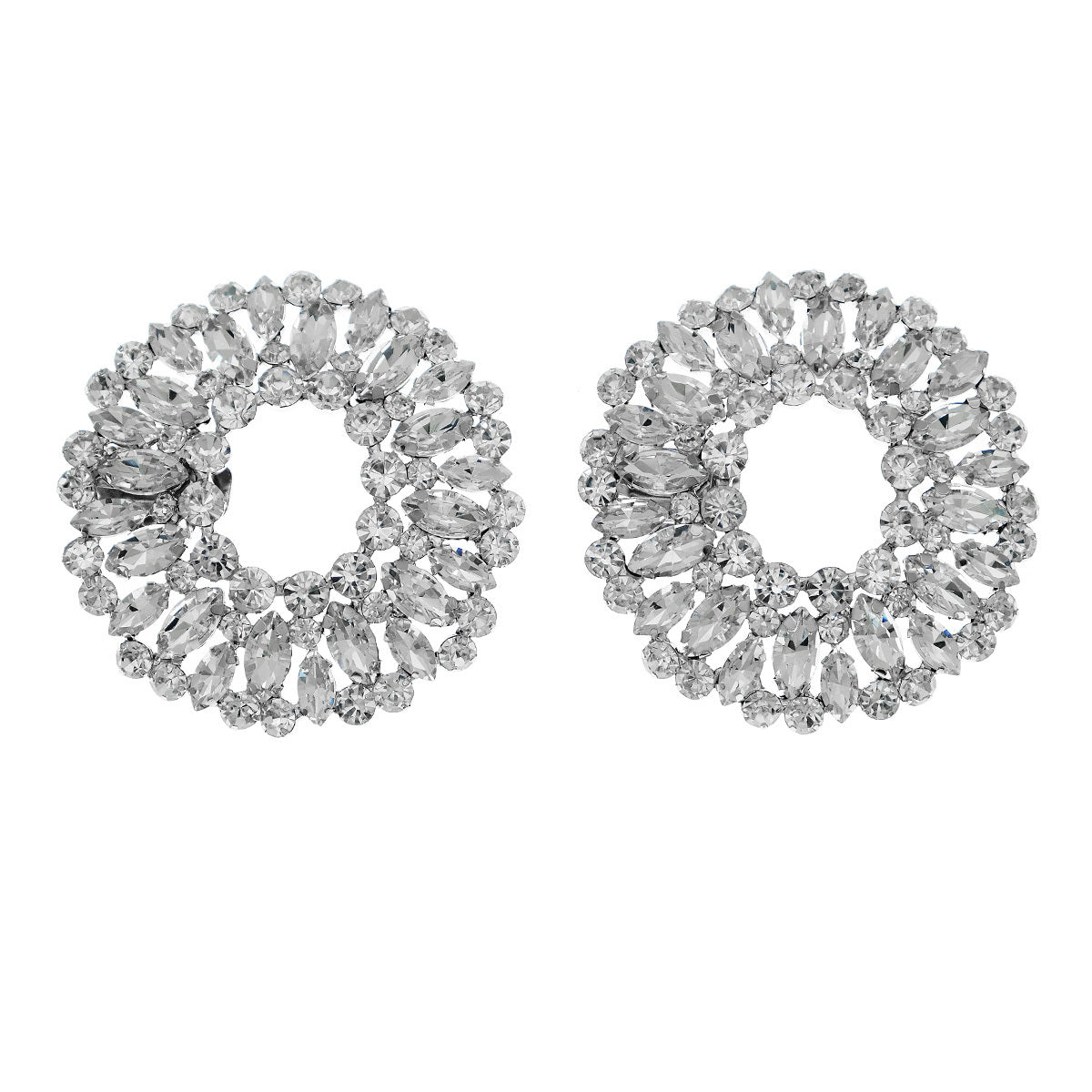 Crystal Shoe Clips Rhinestone Shoe Buckles DIY Wedding Party Decoration