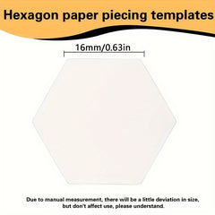 100pcs Hexagonal Paper Splicing Template
