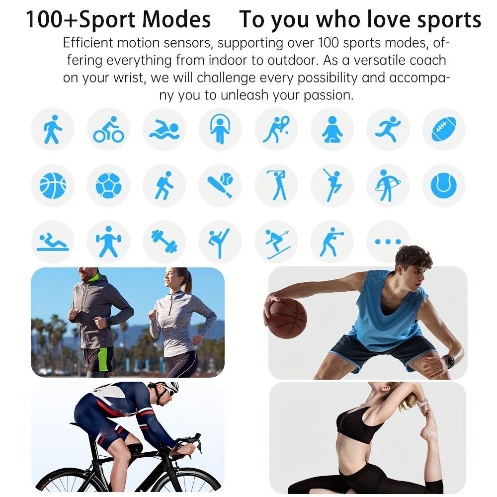 Waterproof Fitness Watch with 100 Sports Modes