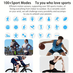 Waterproof Fitness Watch with 100 Sports Modes