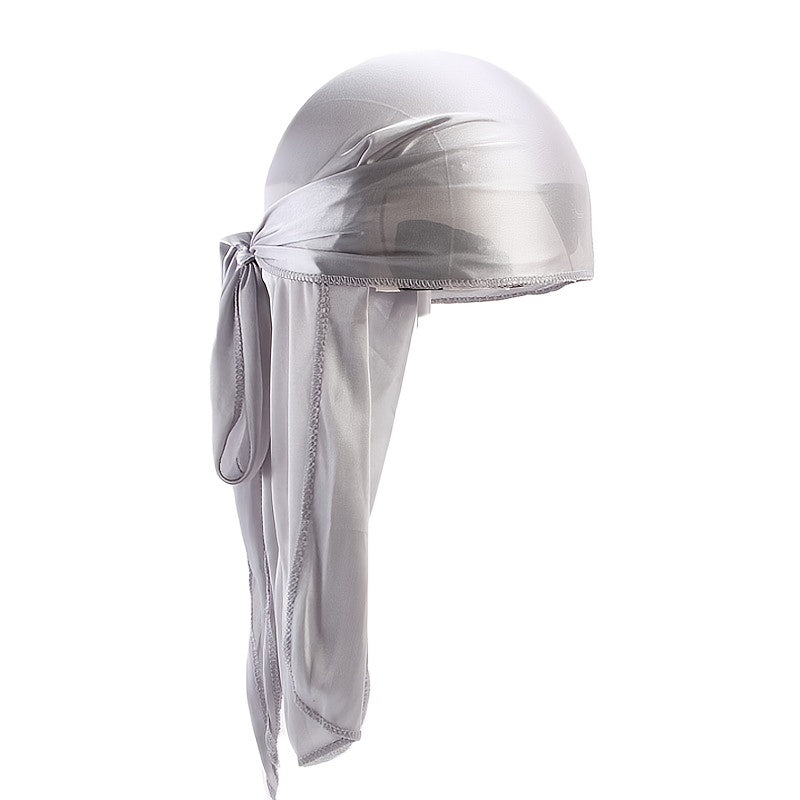 Wildly Men's and Women's Silk Long Tail Turban Hat Headband