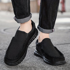 Men's Slip On Canvas Shoes Casual Flats Lightweight for Spring & Summer