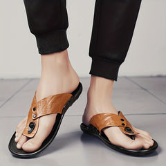 Men's Lightweight Slide Thong Sandals for Beach Shower